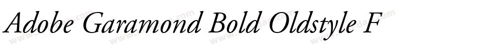 Adobe Garamond Bold Oldstyle Figures字体转换